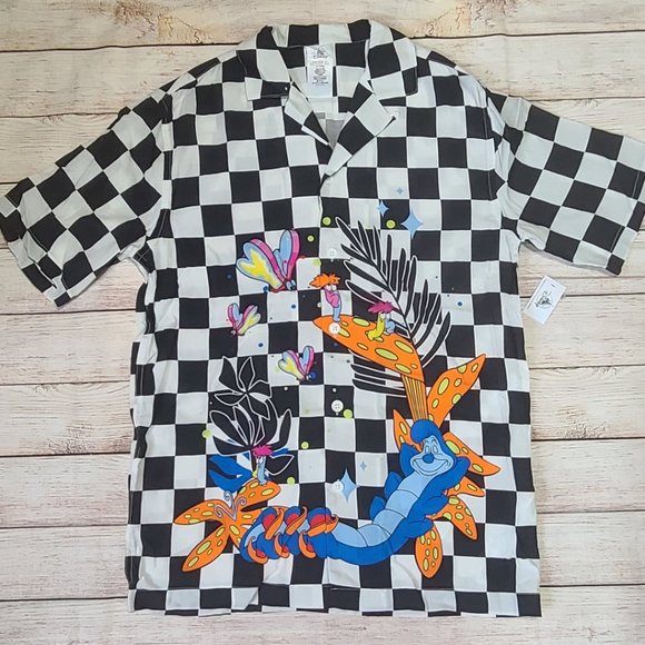 Disney Parks Alice in Wonderland Caterpillar Dress Shirt Unisex - NWT - Picture 1 of 2